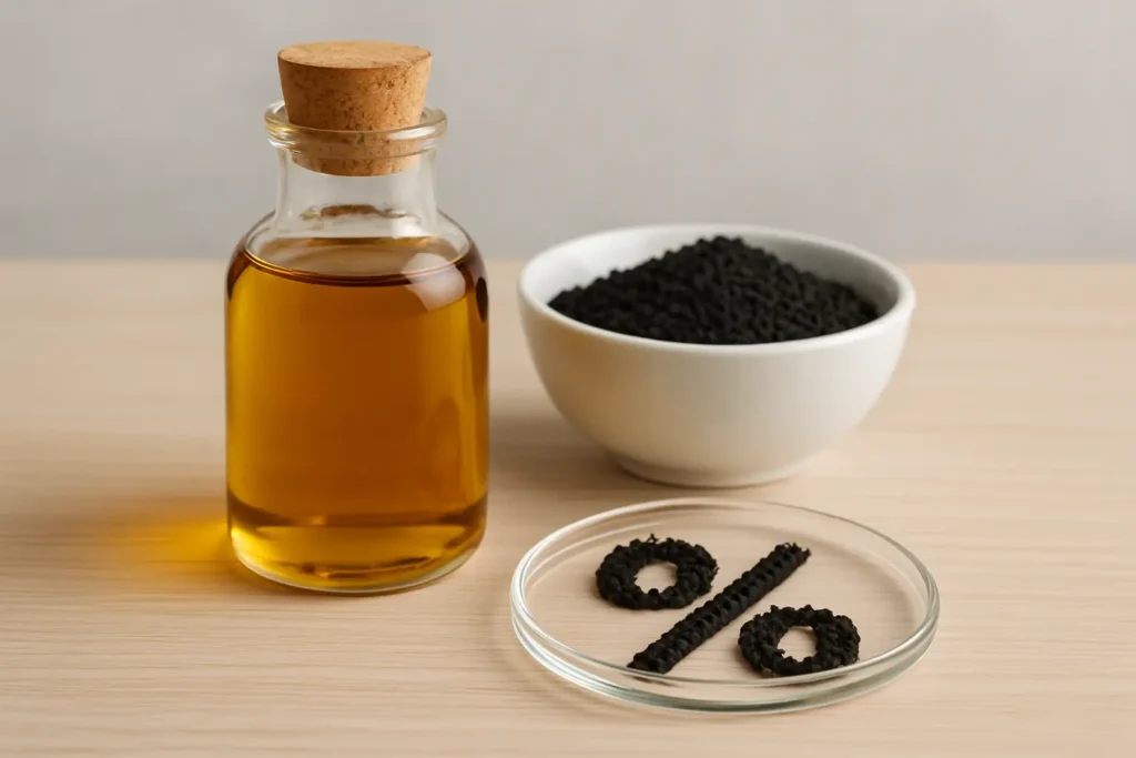 Thymoquinone % in Black Seed Oil, Explained