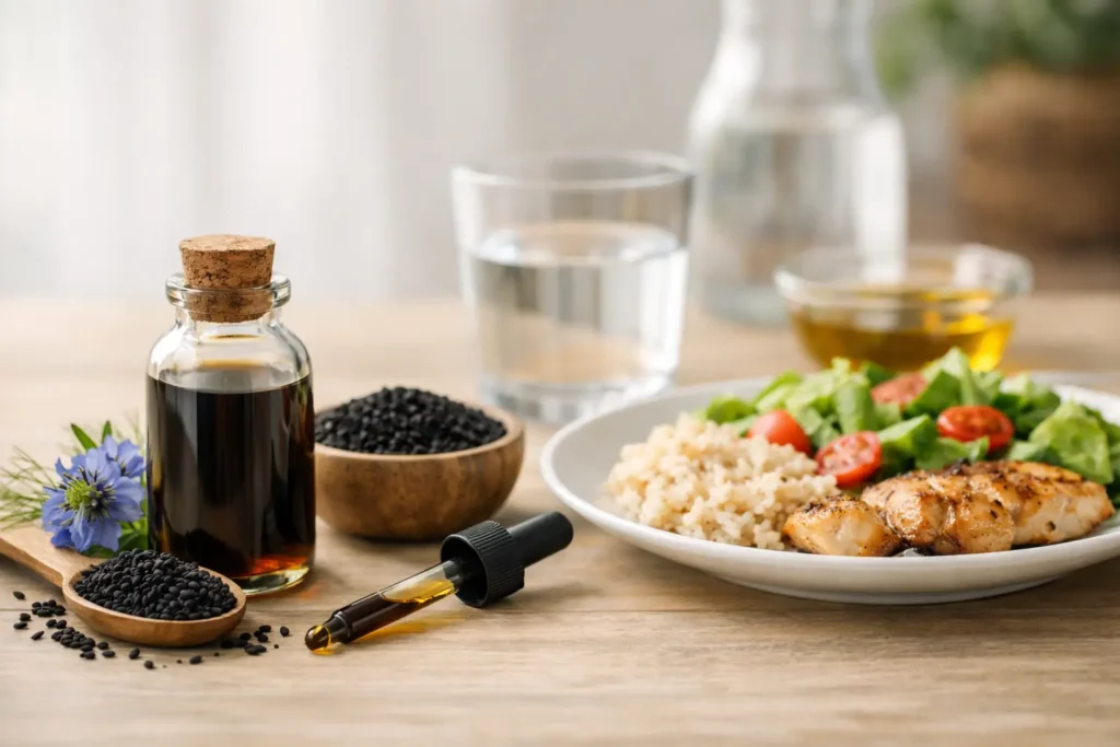 Black Seed Oil Routine Before Meals