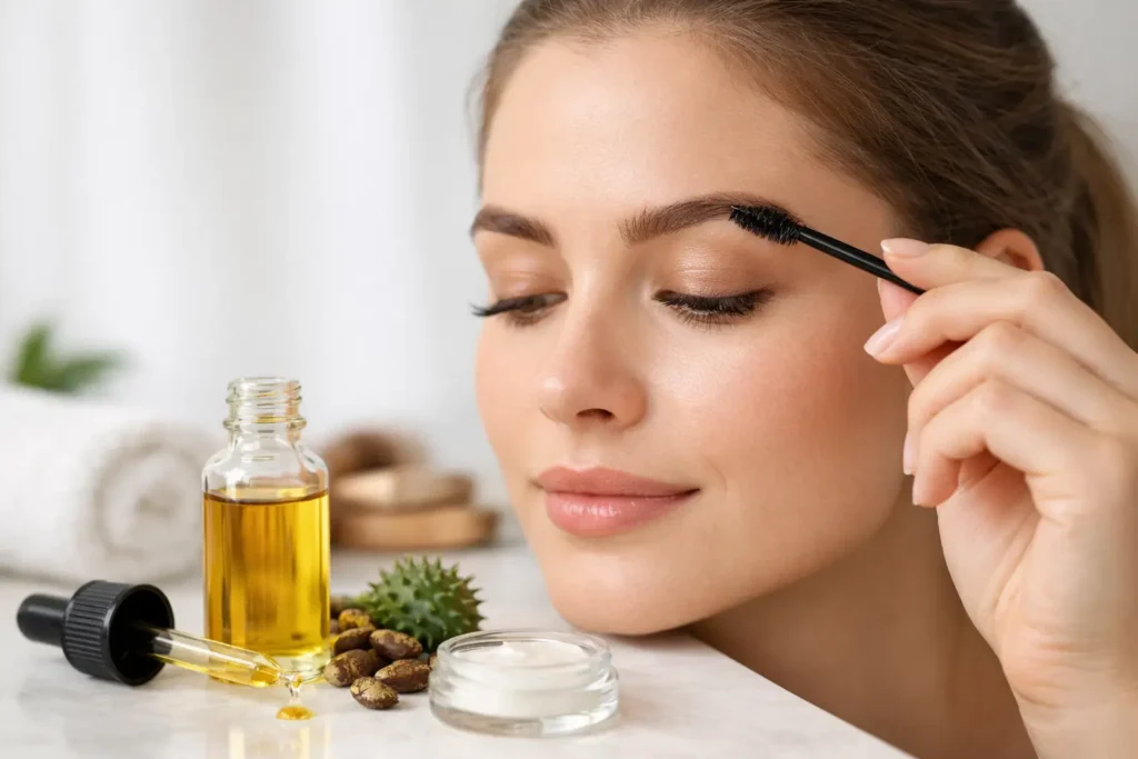 Castor Oil Eyebrow Routine Example That Works