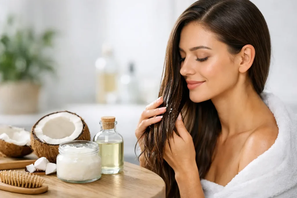 A Hair Routine With Coconut Oil That Works